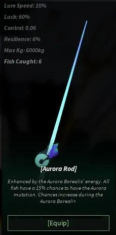 Cách nhận Aurora Rod trong Fisch Roblox