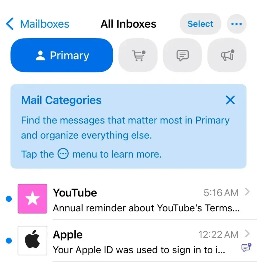 Cách tắt tính năng Mail mới gây khó chịu trên iOS 18.2
