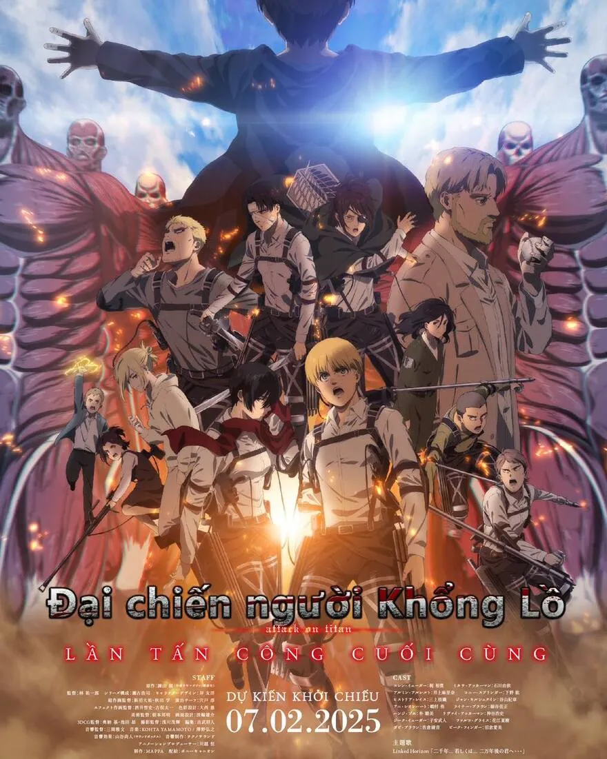 Movie Attack on Titan có lịch chiếu Việt Nam