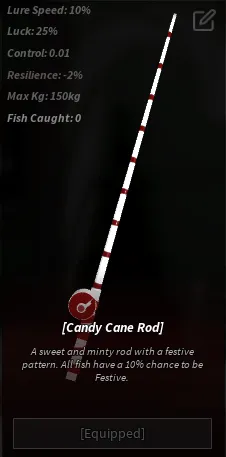Cách nhận Candy Cane Rod miễn phí trong Fisch Roblox