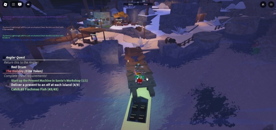 Cách hoàn thành Santa's Quest trong Fisch