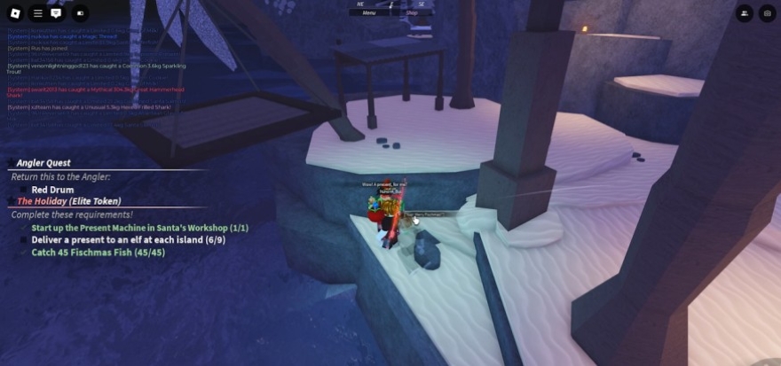 Cách hoàn thành Santa's Quest trong Fisch