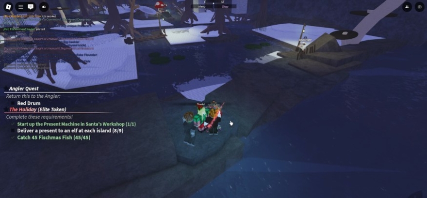 Cách hoàn thành Santa's Quest trong Fisch