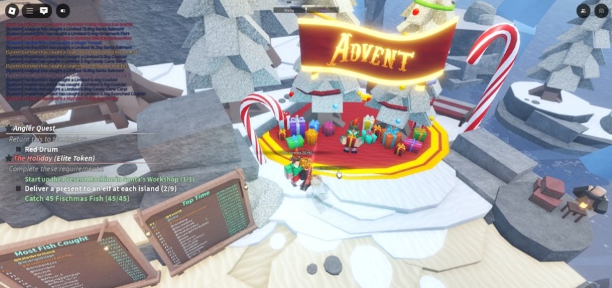 Cách hoàn thành Santa's Quest trong Fisch