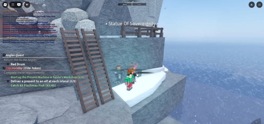 Cách hoàn thành Santa's Quest trong Fisch