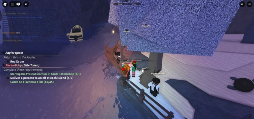 Cách hoàn thành Santa's Quest trong Fisch