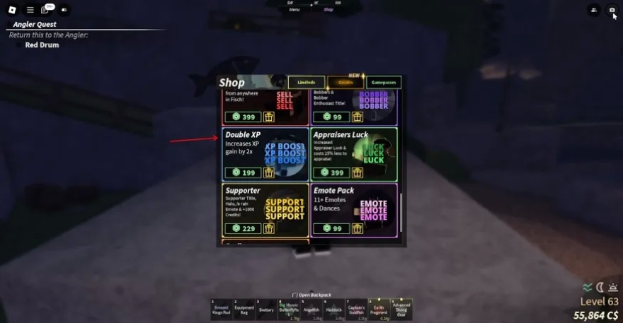 cách lên level nhanh nhất trong Fisch Roblox