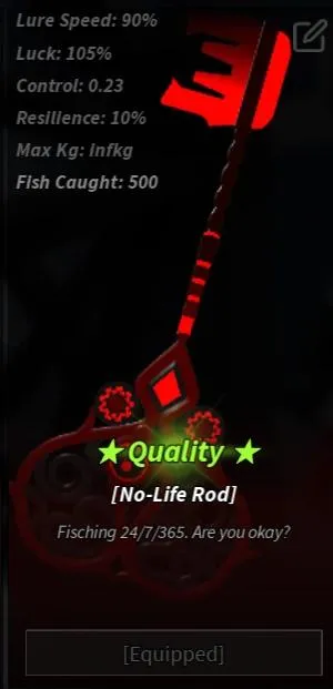 cách nhận No-Life Rod trong Fisch Roblox
