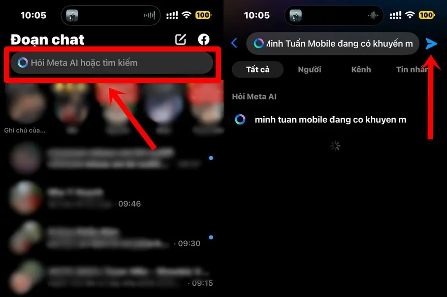 Cách sử dụng chatbox Meta AI trong Messenger