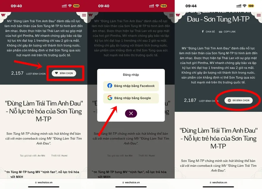 Hướng dẫn bình chọn WeChoice Awards 2024