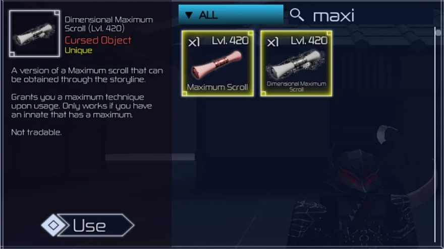 Cách nhận Maximum Scroll trong Jujutsu Infinite