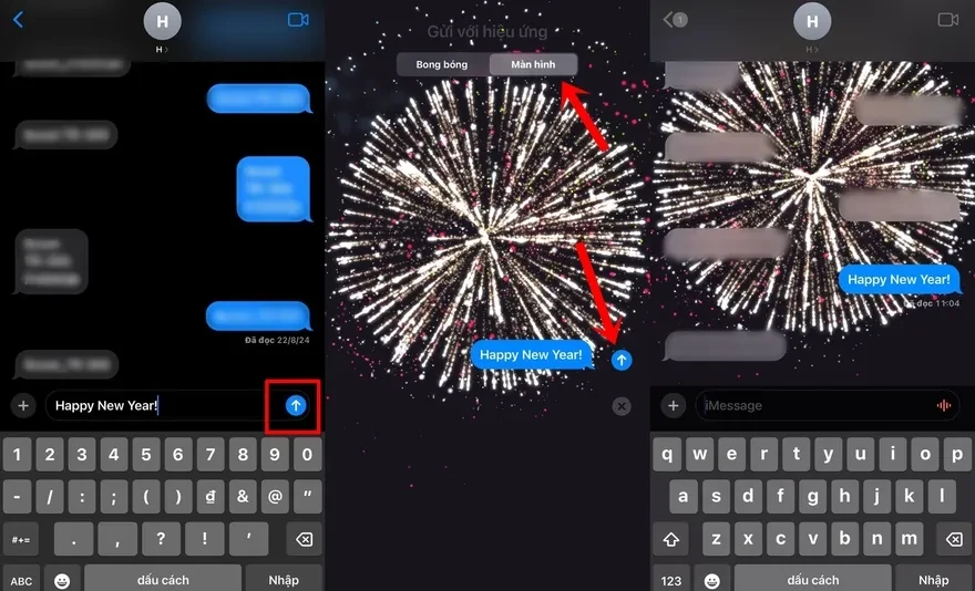 Gửi ngay tin này trên iPhone nhân ngày đầu năm mới 2025
