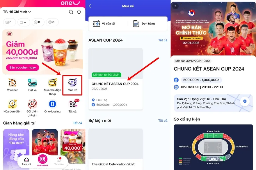 Hướng dẫn mua vé Chung kết AFF Cup 2024