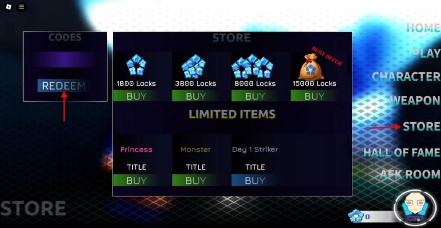 Các code LockOver Roblox mới nhất