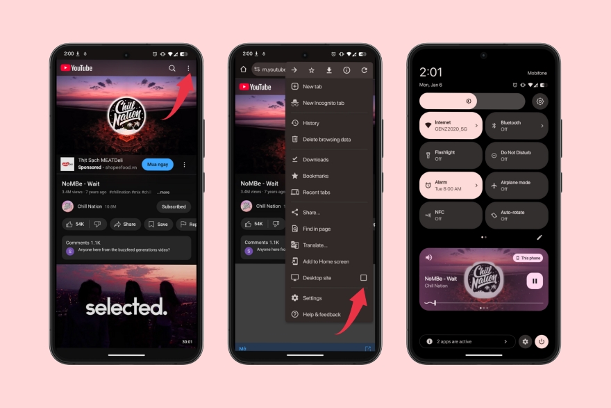 Mẹo phát nhạc YouTube khi tắt màn hình 