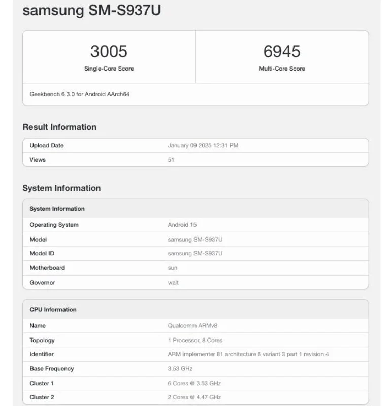 Galaxy S25 Slim: Liệu có thực sự mạnh mẽ như kỳ vọng?