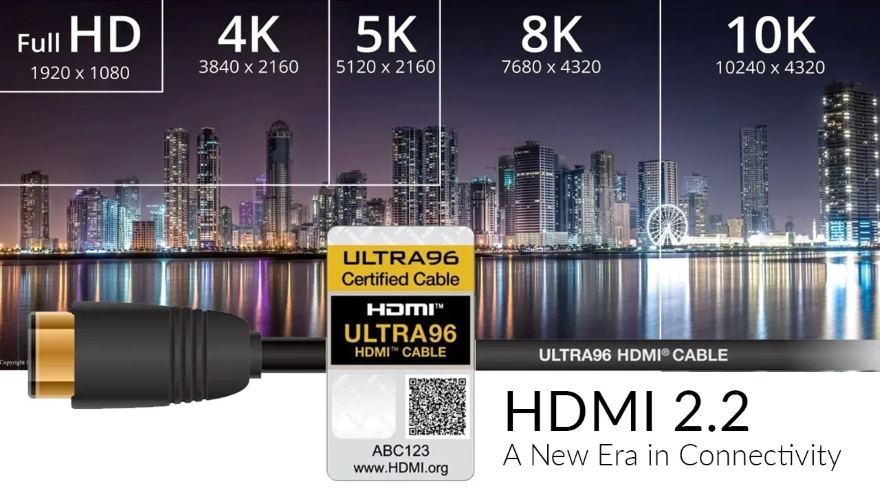 Tất tần tật về chuẩn kết nối HDMI 2.2 mới