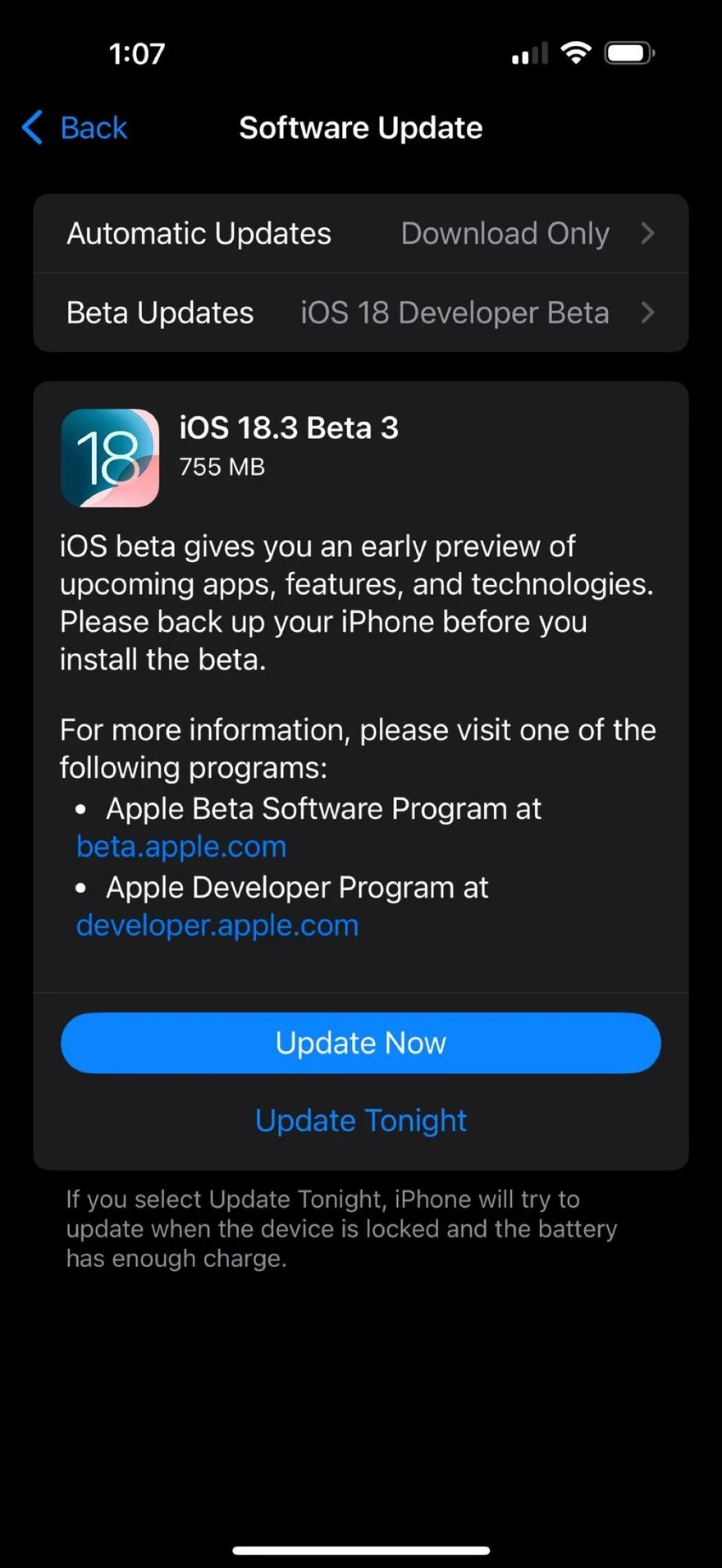 Dòng iPhone nào phải cập nhật iOS 18.3 Beta 3