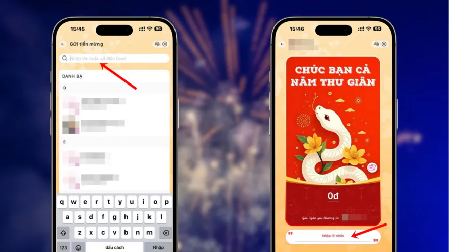 Lì xì online bằng MoMo