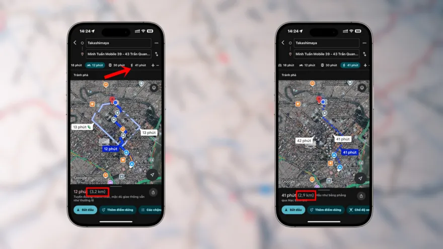 Cách tìm đường ngắn nhất trên Google Maps