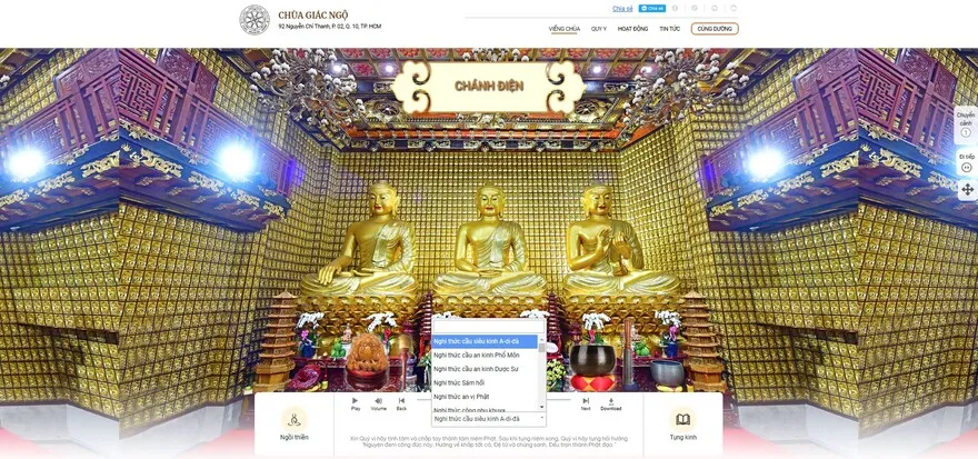 Những trang đi chùa online dành cho dịp Tết