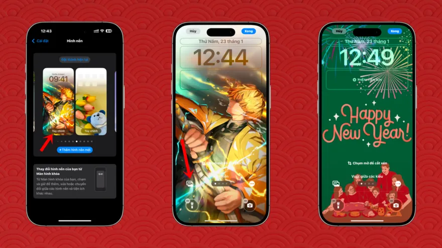 Lưu ngay bộ hình nền Tết Ất Tỵ 2025