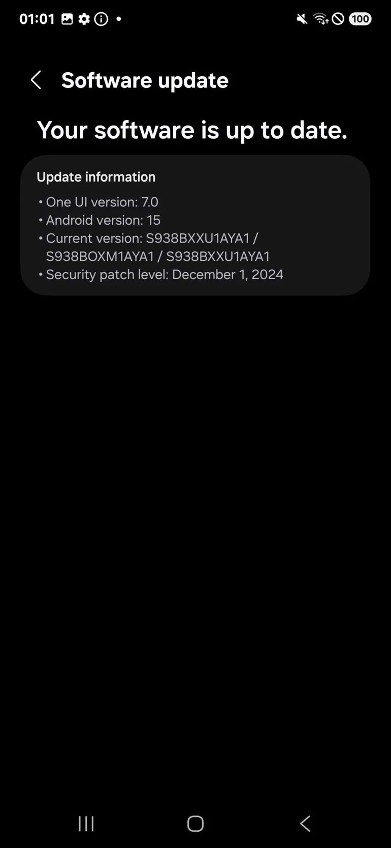 Galaxy S25 Series hiển thị thông tin chi tiết về pin