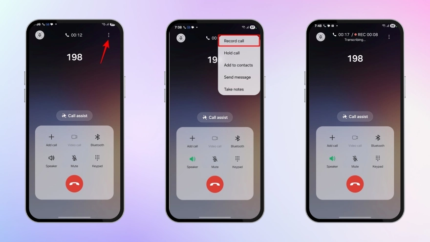 One UI 7: Hướng dẫn biến ghi âm cuộc gọi thành văn bản