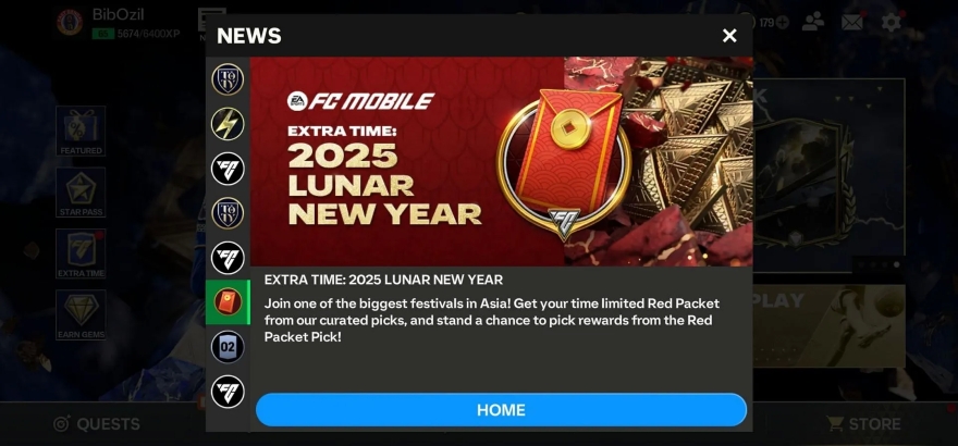 FC Mobile giới thiệu Thẻ sự kiện Tết Ất Tỵ 2025