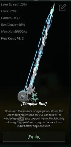 Cách sở hữu Tempest Rod trong Fisch Roblox