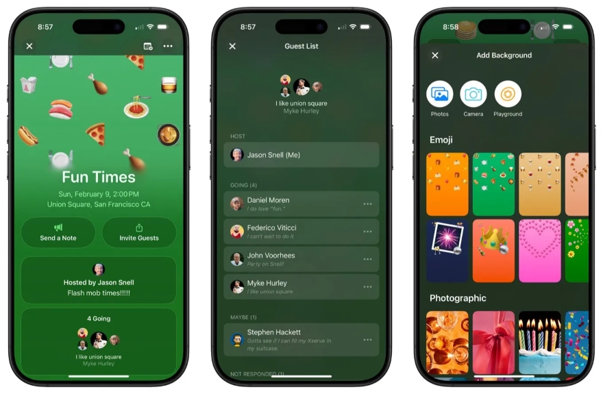 cách sử dụng ứng dụng lời mời apple