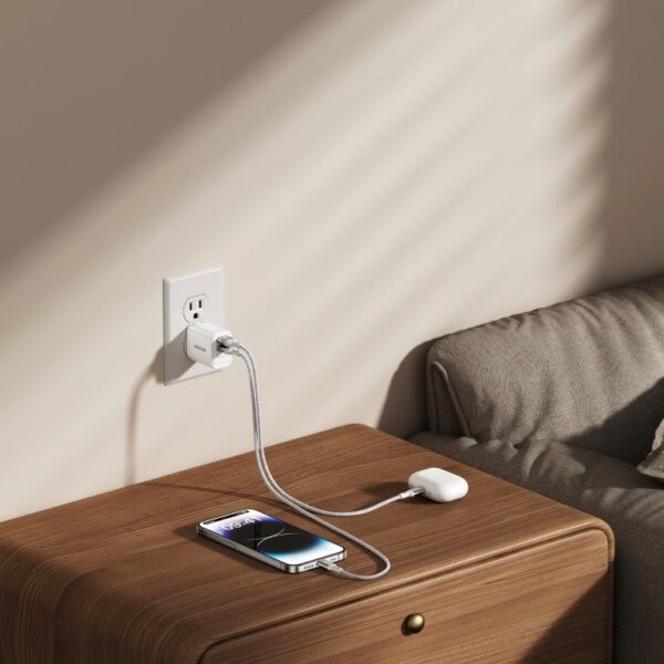 Cốc sạc Innostyle 2 cổng 12W USB-A Minigo 2 Smart Charging Ai Version 2