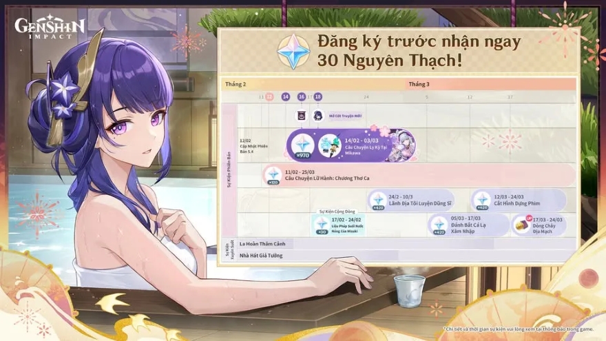 Hướng dẫn nhận full quà tặng miễn phí genshin impact 5.4