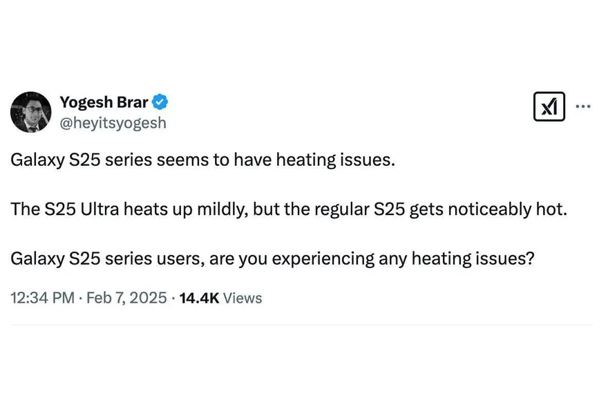 Người mua Galaxy S25 muốn trả lại điện thoại vì nóng máy