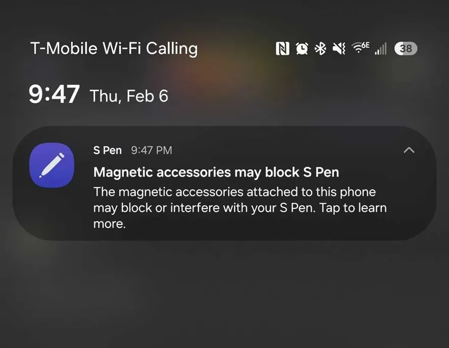 Galaxy S25 Ultra: S Pen vẫn gặp lỗi với ốp nam châm
