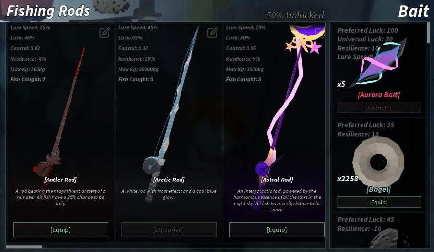 Hướng dẫn hoàn chỉnh về mồi câu trong Fisch