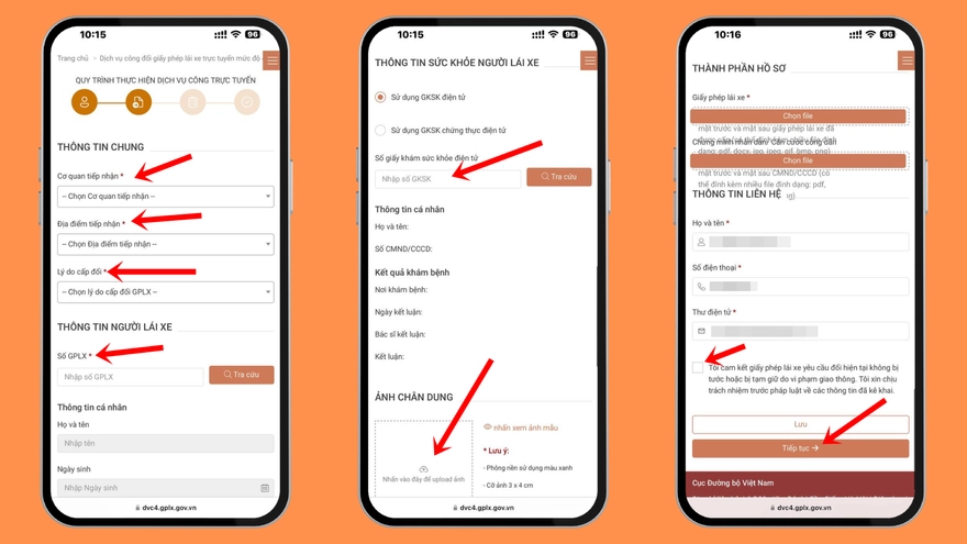 Hướng dẫn đổi giấy phép lái xe online