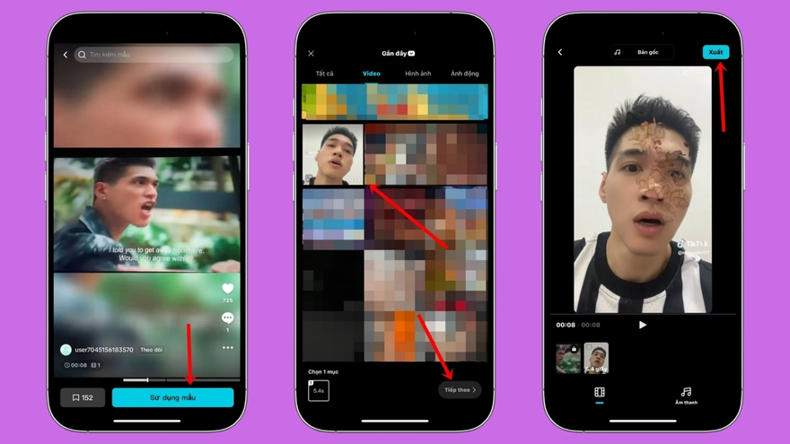 Hướng dẫn tạo clip đu trend 