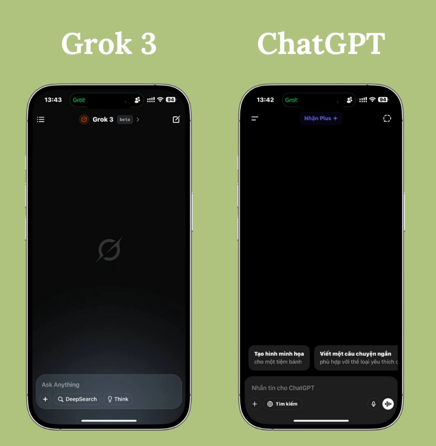 So kè Grok 3 và ChatGPT