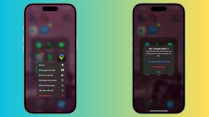 Tải và cài đặt lại ứng dụng: Người dùng có thể xóa ứng dụng Google Maps khỏi máy, sau đó vào App Store để tải lại. Điều này có thể giúp giải quyết vấn đề ứng dụng hóa màu đen như trên.