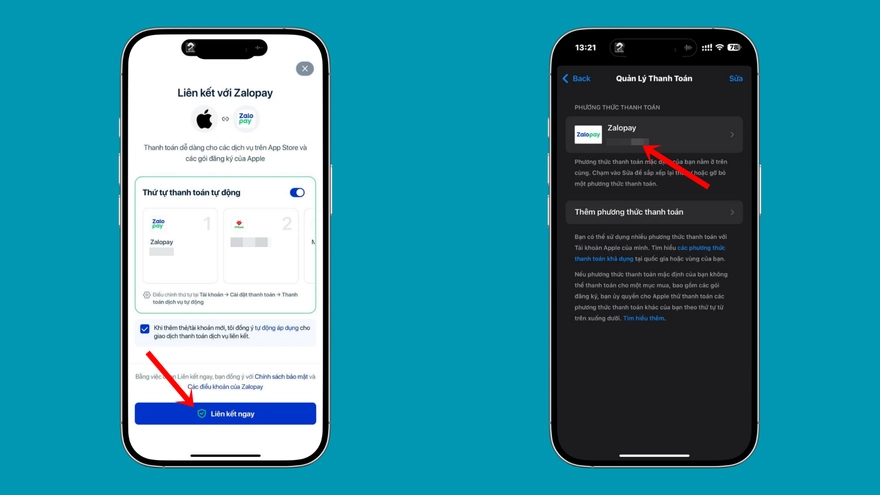 Hướng dẫn liên kết ZaloPay với App Store