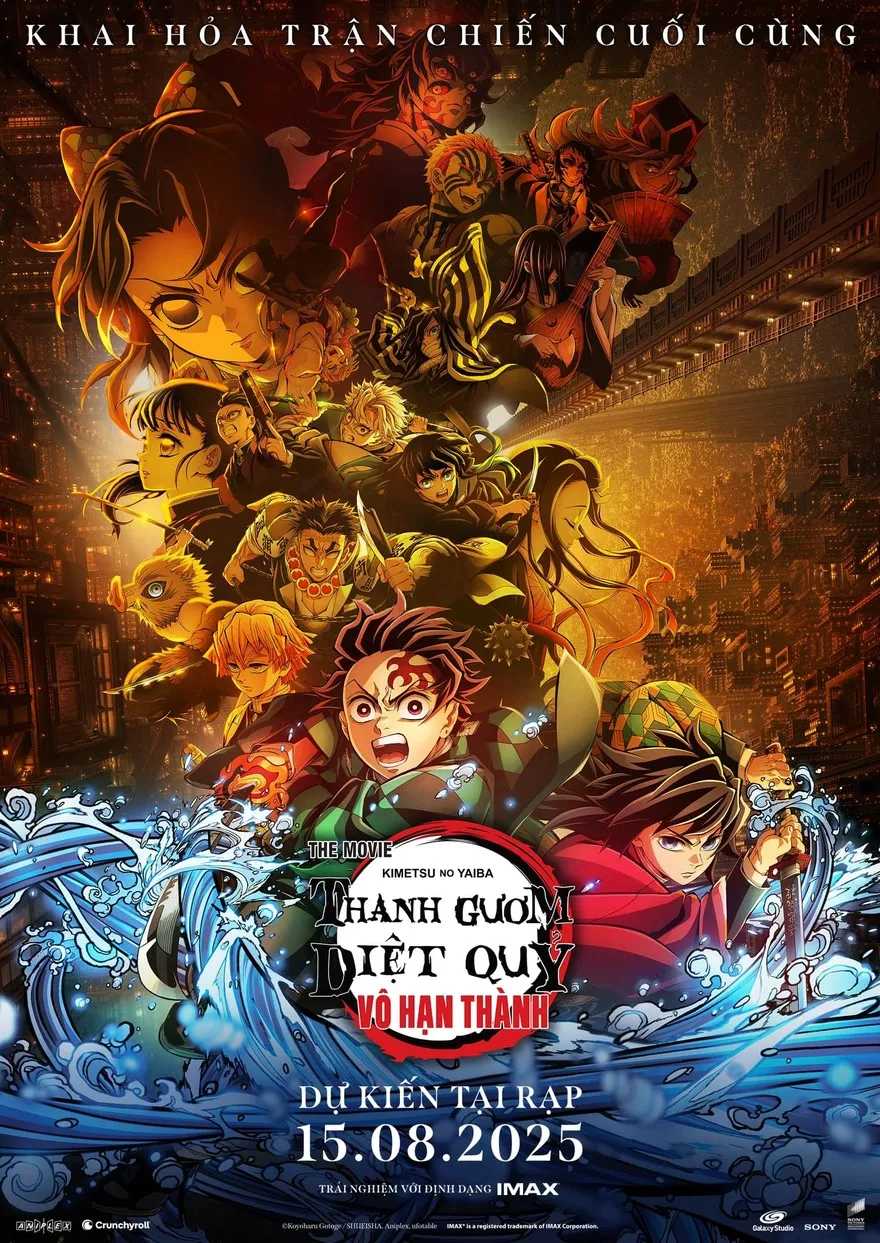 Lộ lịch chiếu Thanh Gươm Diệt Quỷ: Vô Hạn Thành tại Việt Nam