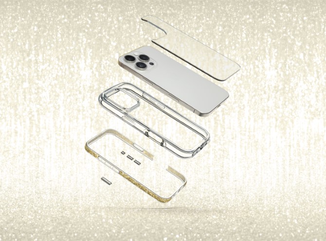 Ốp lưng LAUT Aero Sparkle cho iPhone 16 Pro Max