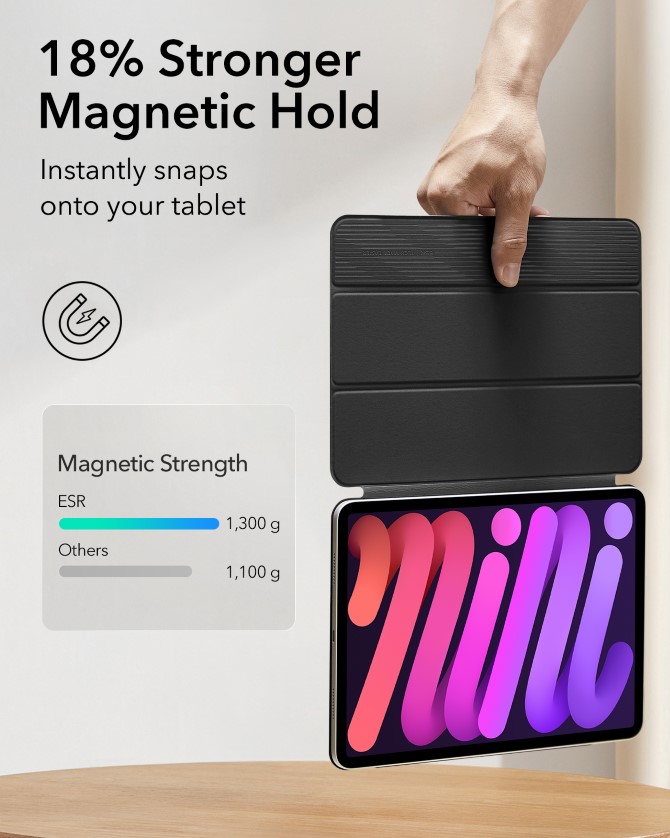 Bao da iPad Mini 6/7 ESR Rebound Magnetic