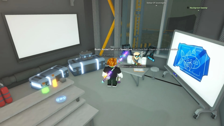 Cách nhận Glimmersuit Speed Boots trong Fisch 