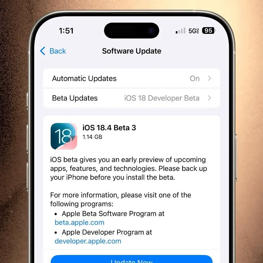 Những dòng iPhone phải lên iOS 18.4 Beta 3 ngay lúc này