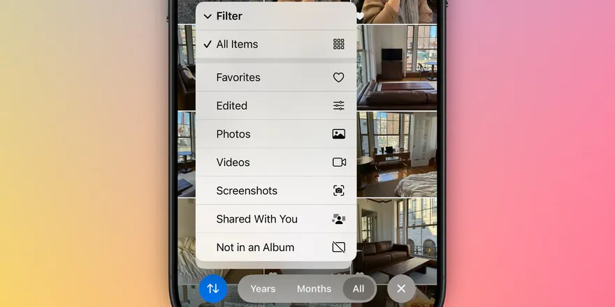 4 tính năng mới của ứng dụng Ảnh trên iOS 18.4
