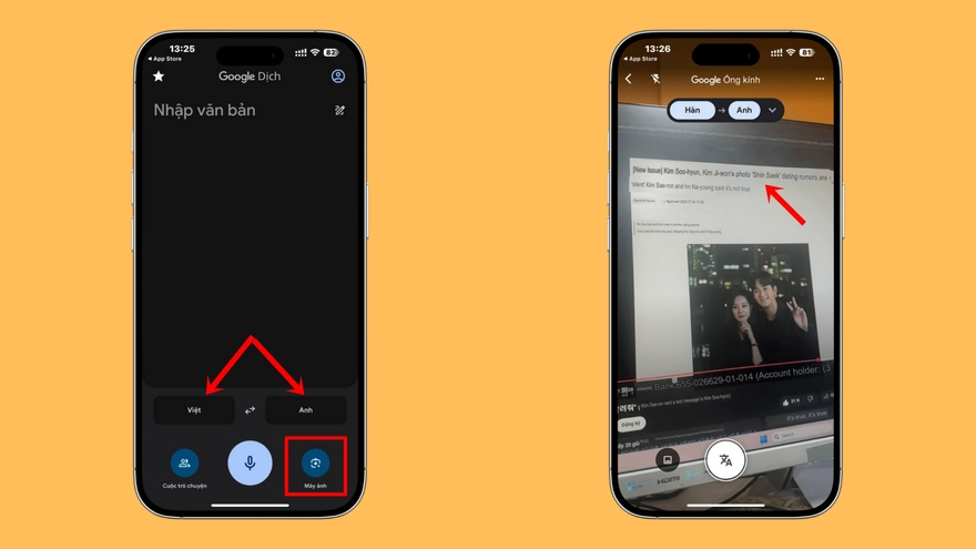 Cách dịch ngoại ngữ trên ảnh, video chuẩn bằng điện thoại