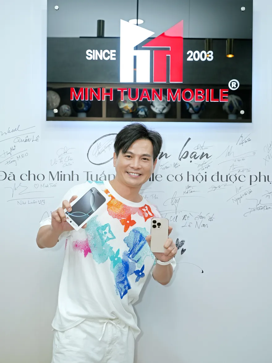 Ca sĩ Lâm Hùng đến Minh Tuấn Mobile sở hữu iPhone 16 Pro