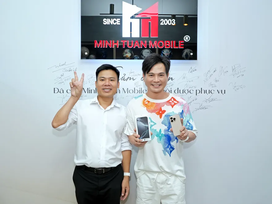Ca sĩ Lâm Hùng đến Minh Tuấn Mobile sở hữu iPhone 16 Pro